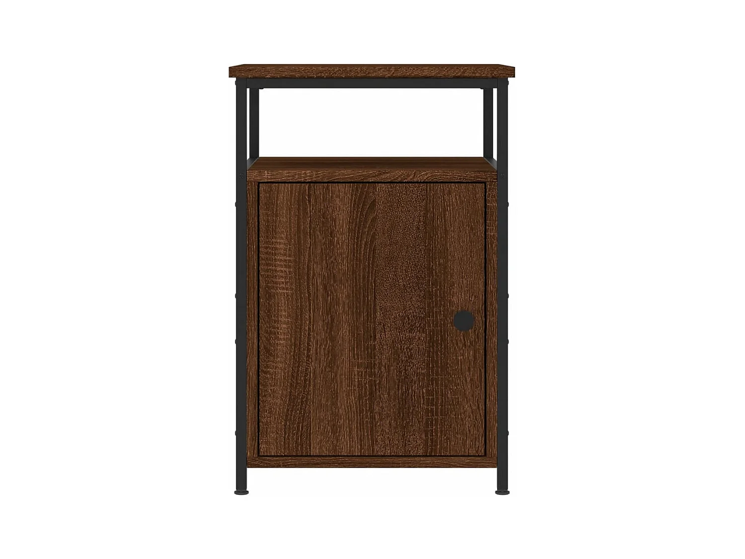 Nachtkastjes 2 stuks Bruin Eiken 40x42x60cm Bewerkt Hout