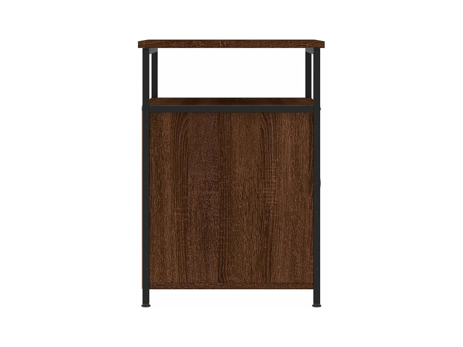 Nachtkastjes 2 stuks Bruin Eiken 40x42x60cm Bewerkt Hout