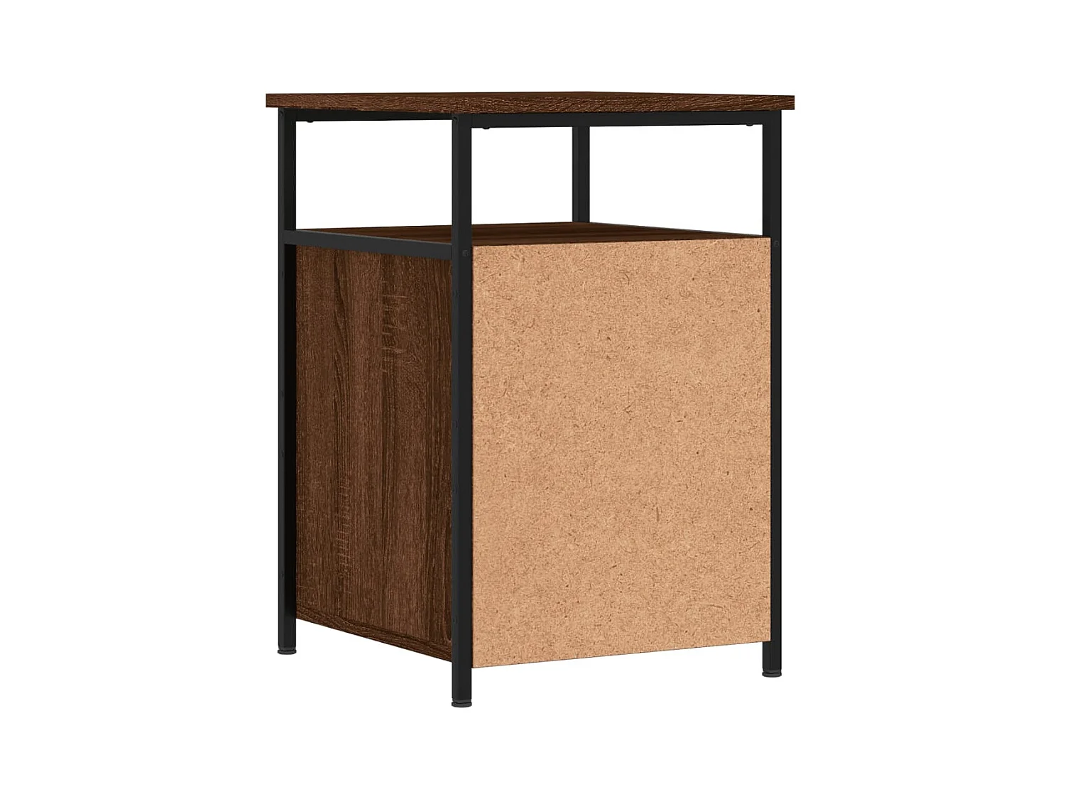 Nachtkastjes 2 stuks Bruin Eiken 40x42x60cm Bewerkt Hout