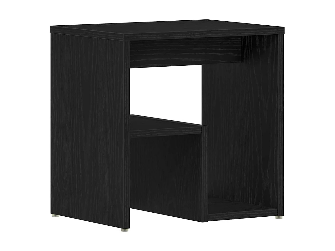 Table de chevet en chêne noir 40x30x40 cm en bois reconstitué