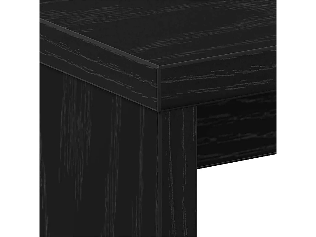 Table de chevet en chêne noir 40x30x40 cm en bois reconstitué