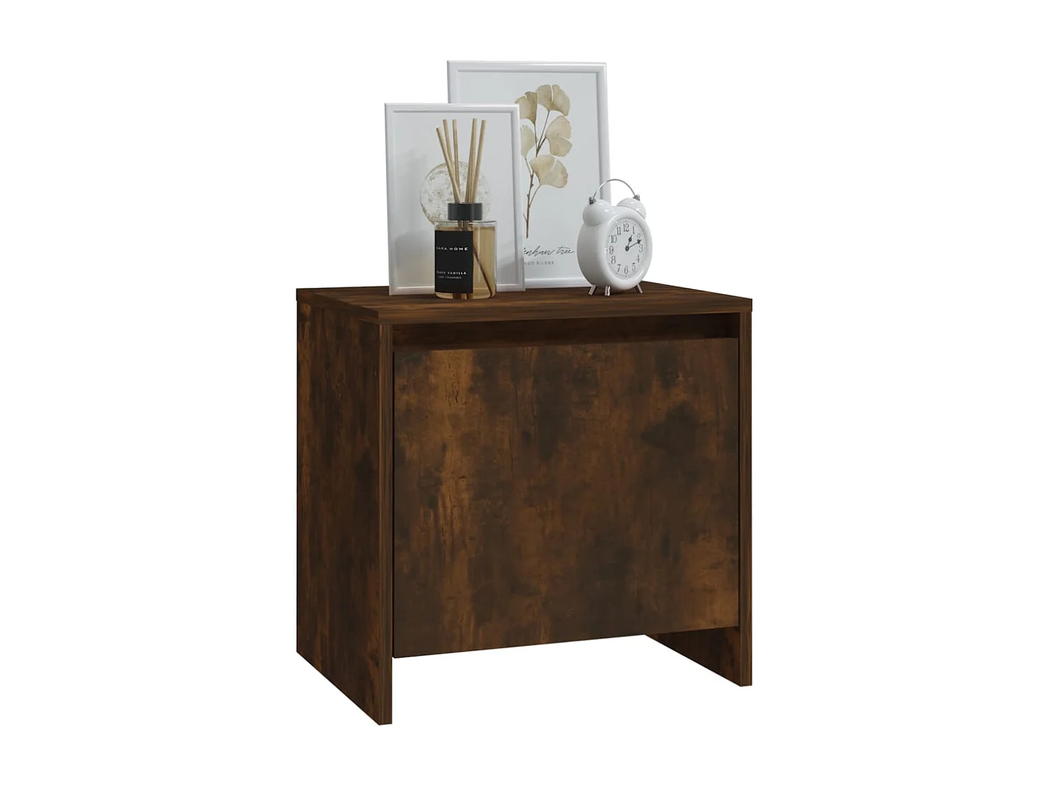 Tables de chevet 2 pcs chêne fumé 45x34x44,5 cm bois ingénierie