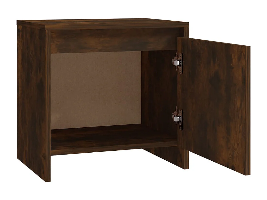 Tables de chevet 2 pcs chêne fumé 45x34x44,5 cm bois ingénierie