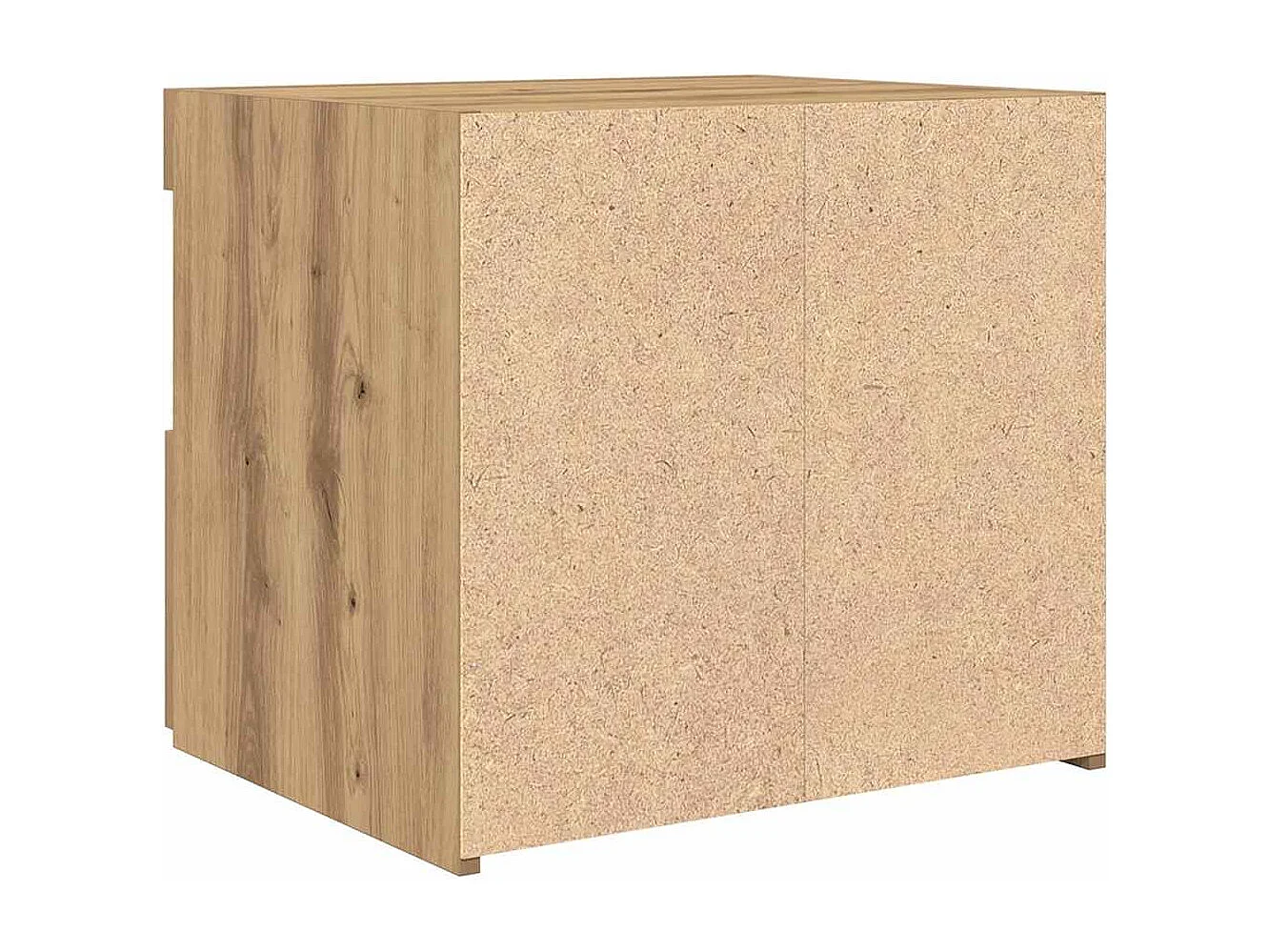 Tables de chevet avec lumières LED 2 pcs Chêne Artisan 50x40x45 cm