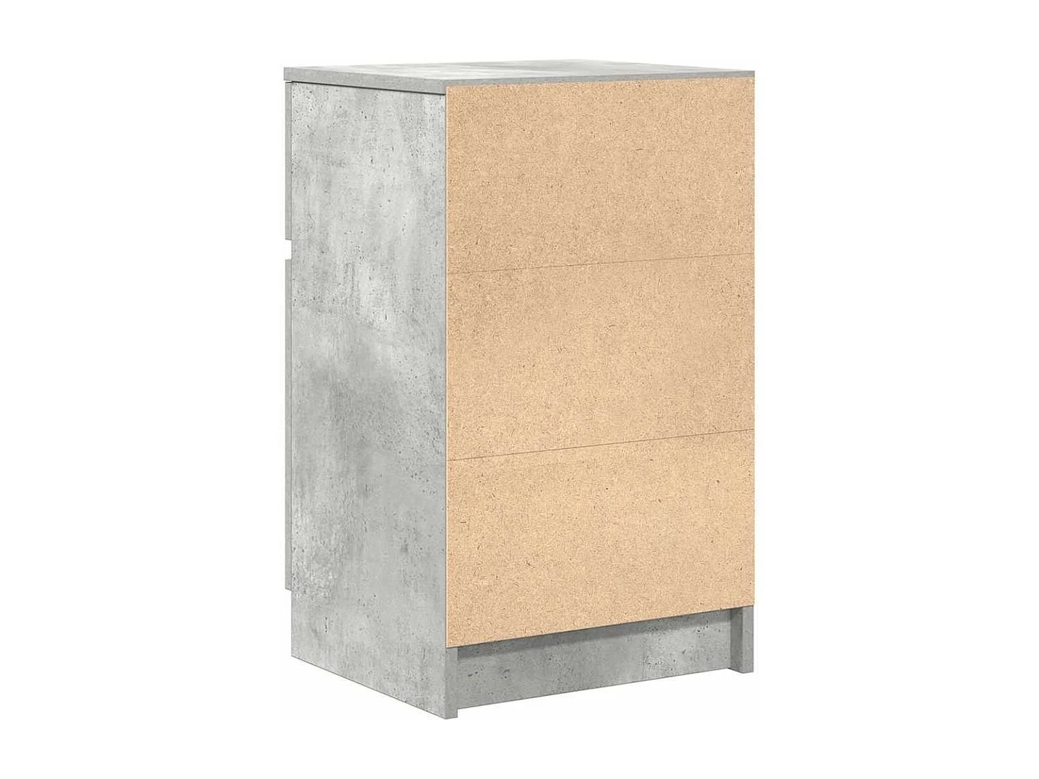 Nachttische 2 Stück Betongrau 39x35x65 cm Holzwerkstoff