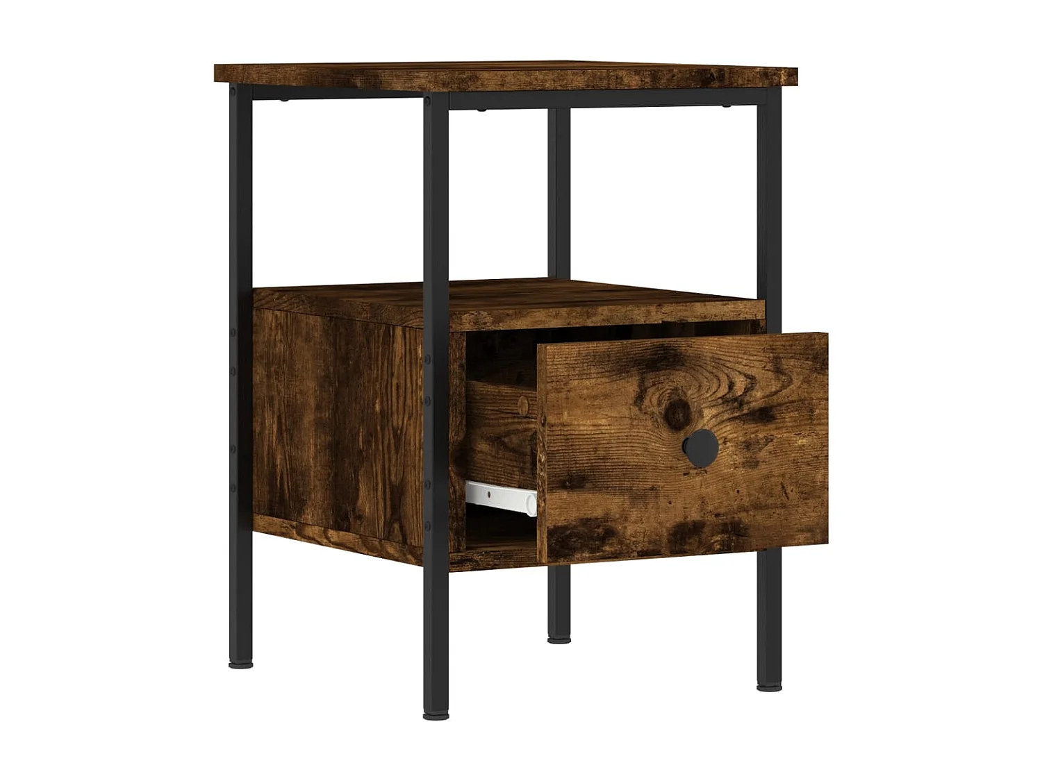 Tables de chevet 2 pcs chêne fumé 34x36x50 cm bois ingénierie