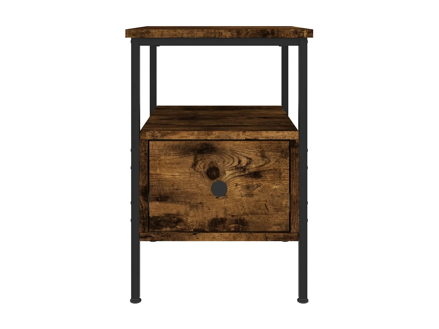 Tables de chevet 2 pcs chêne fumé 34x36x50 cm bois ingénierie