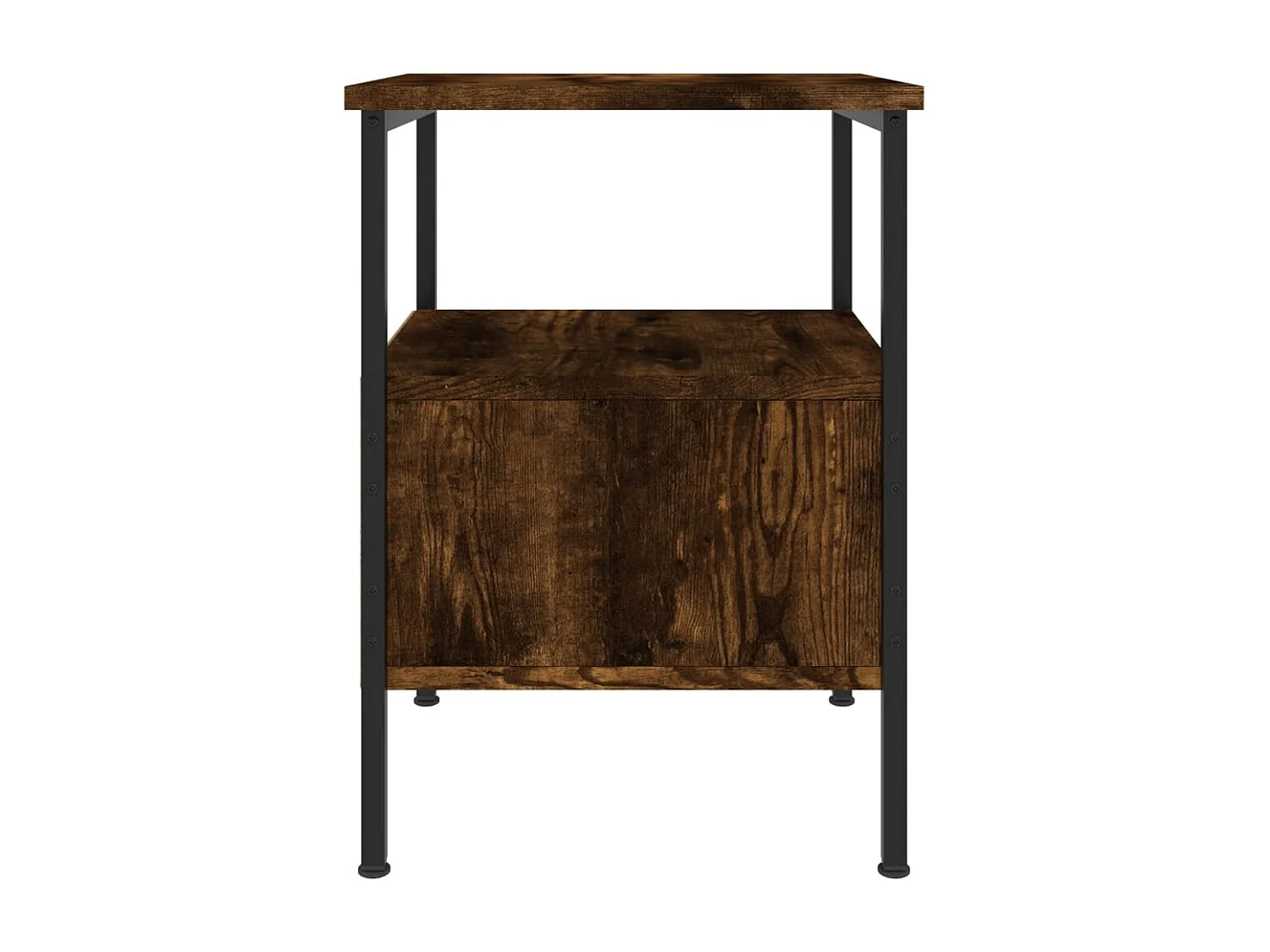 Tables de chevet 2 pcs chêne fumé 34x36x50 cm bois ingénierie