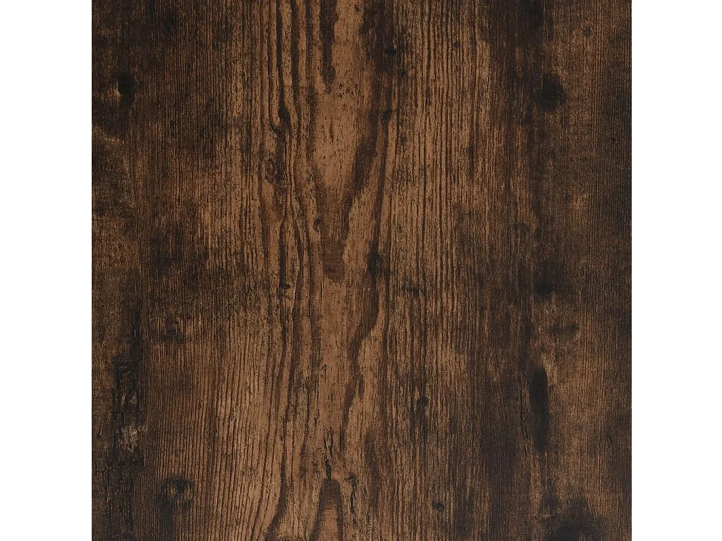 Table de chevet chêne fumé 40x35x70 cm bois d'ingénierie