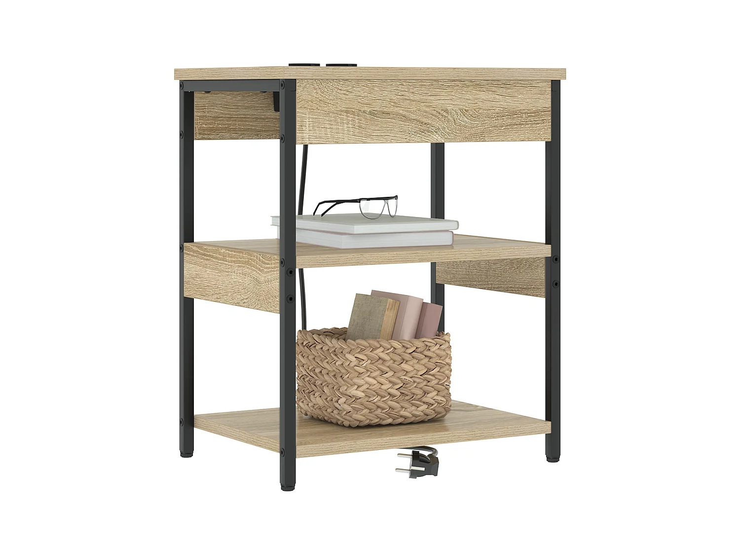 Comodini 2 pezzi in rovere Sonoma 41 x 31 x 51 cm