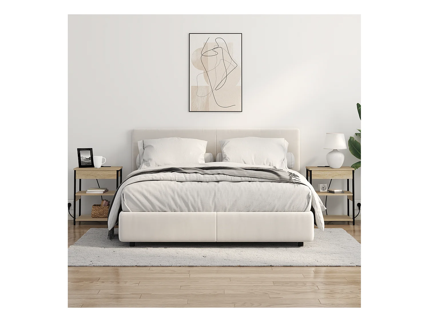 Comodini 2 pezzi in rovere Sonoma 41 x 31 x 51 cm