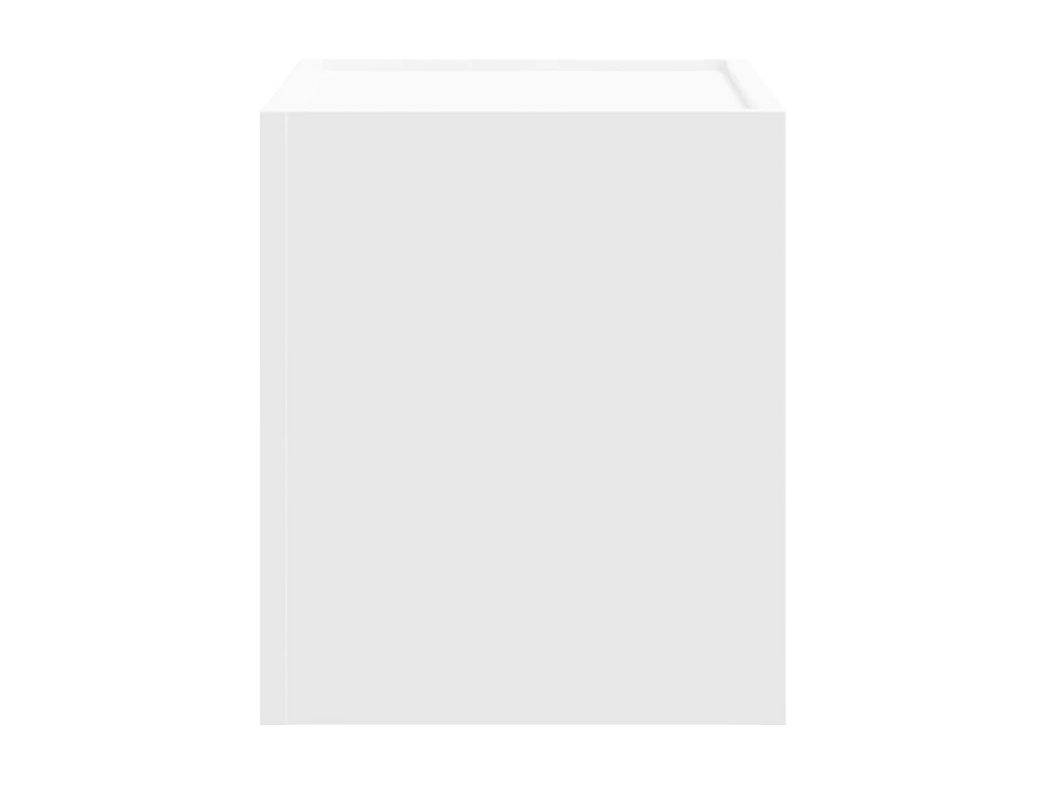 Table de chevet murale blanc 45x30x35 cm