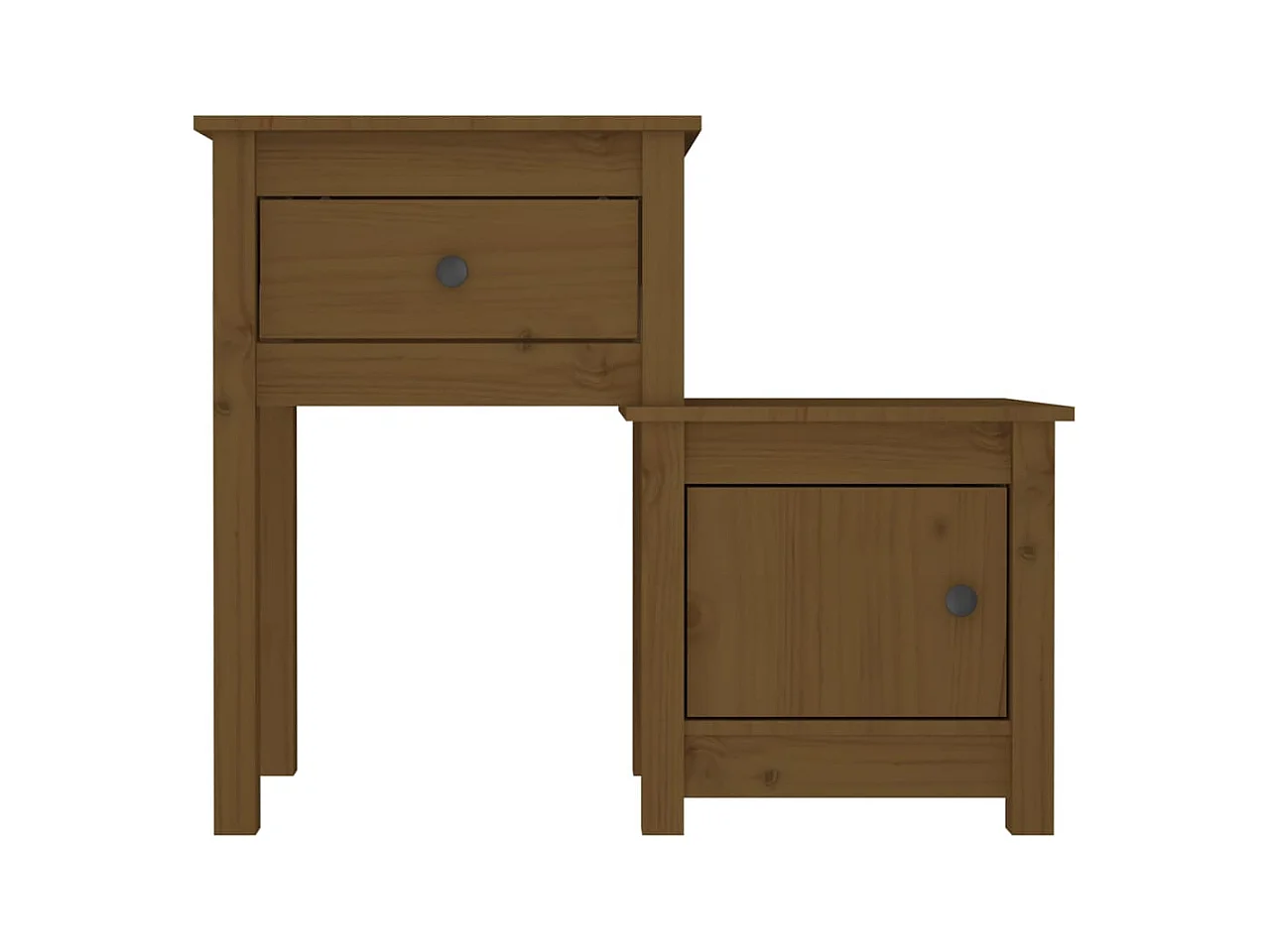 Table de chevet Marron miel 79,5x38x65,5 cm Bois de pin massif