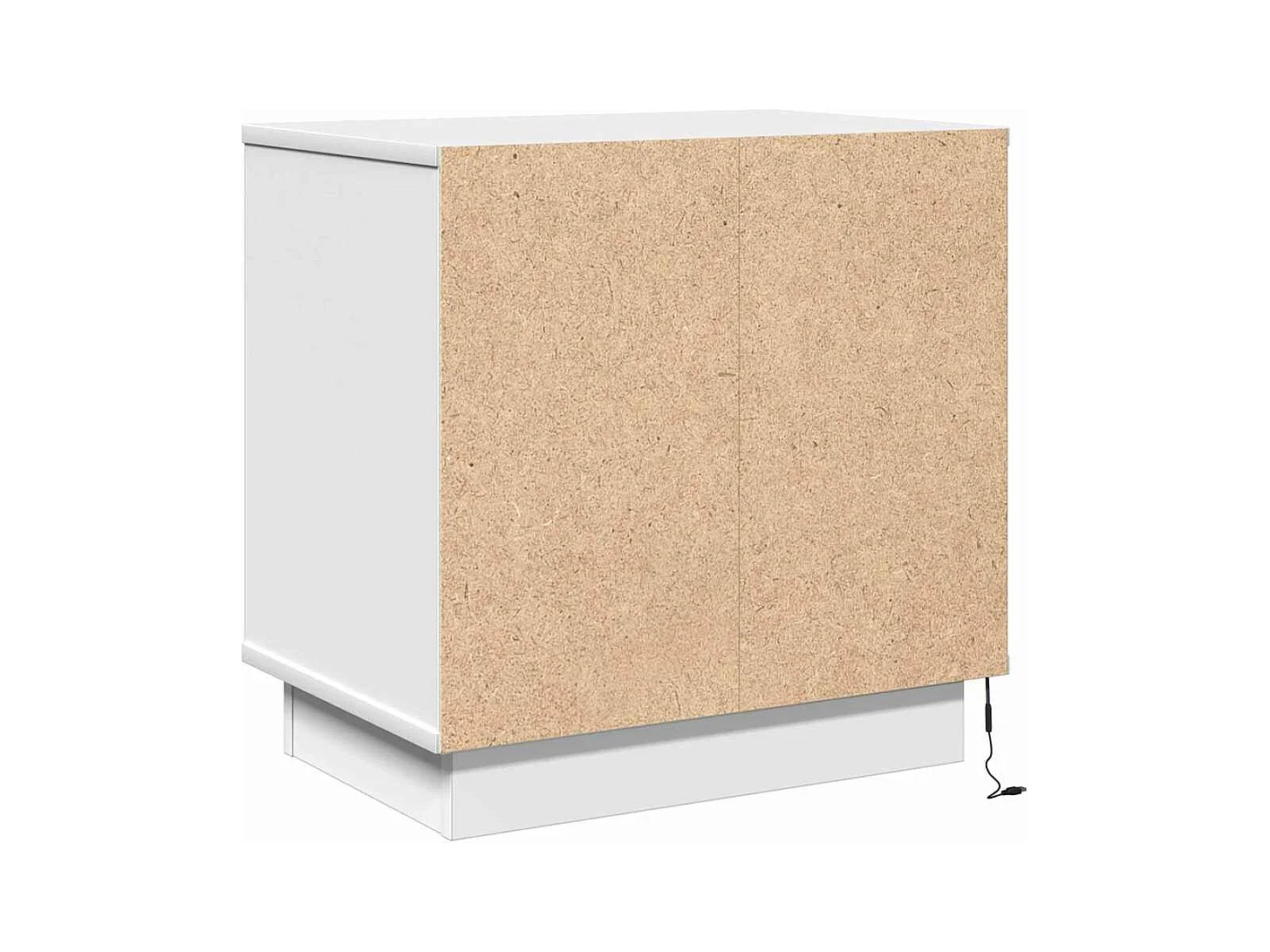 Cabinets de chevet avec LED 2 pcs Blanc 50x34,5x50 cm