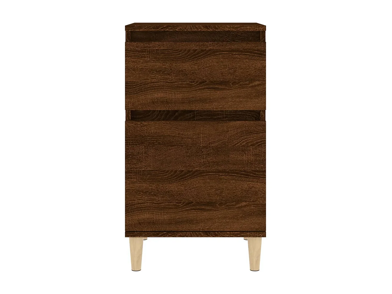 Comodini 2 pezzi rovere marrone 40x35x70 cm