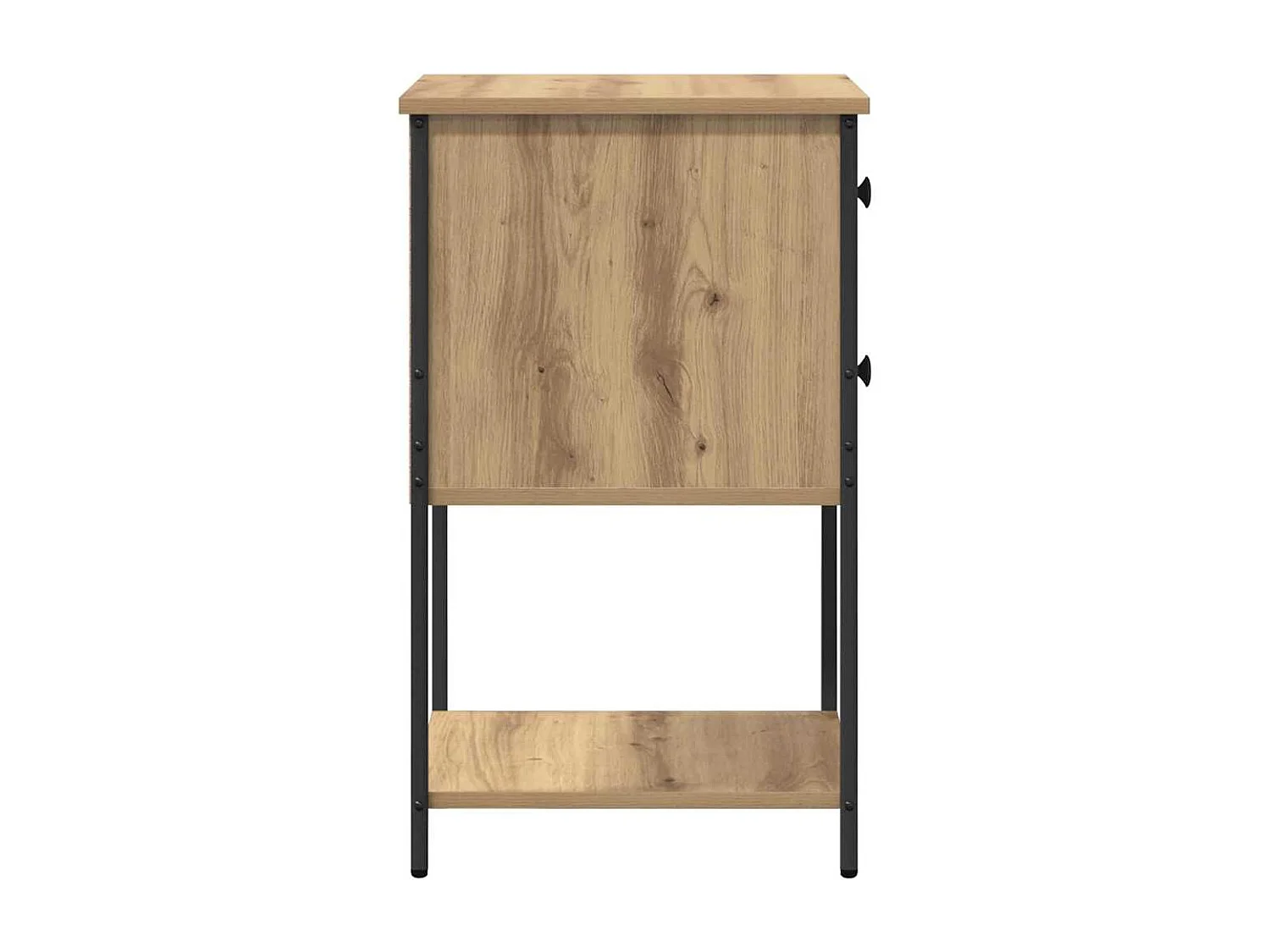 Cabinet de chevet avec tiroir chêne artisanal 32 x 42 x 70 cm