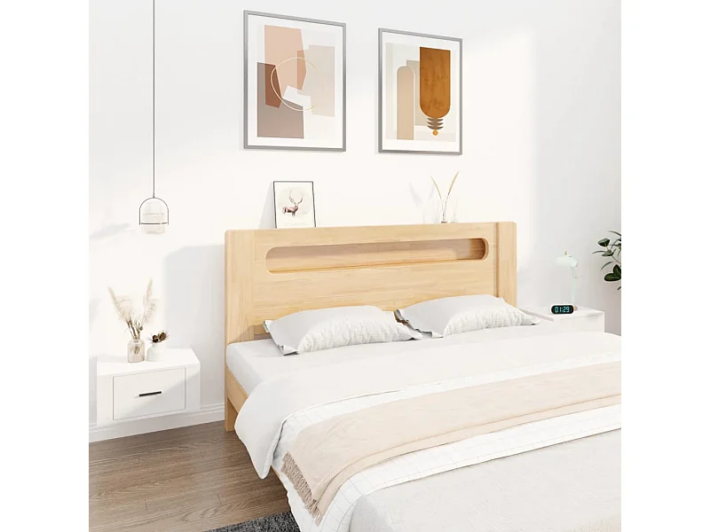 Comodini da parete 2 pz Bianco 50x36x25 cm