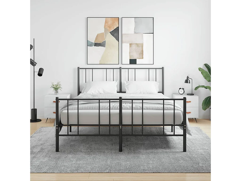 Comodini 2 pezzi bianchi 40x35x47,5 cm in legno ingegnerizzato