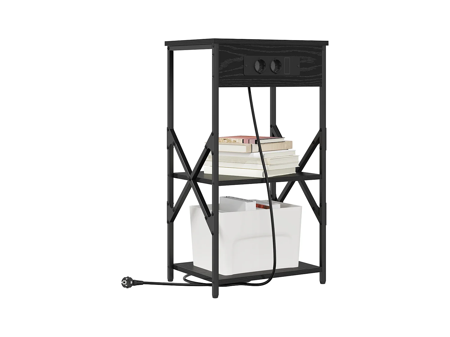 Armoires de chevet 2 pcs Chêne noir 41 x 31 x 76 cm