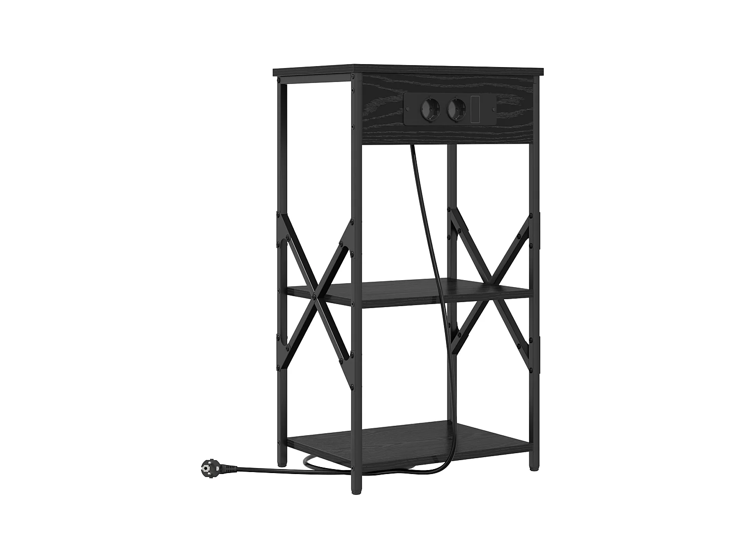 Armoires de chevet 2 pcs Chêne noir 41 x 31 x 76 cm