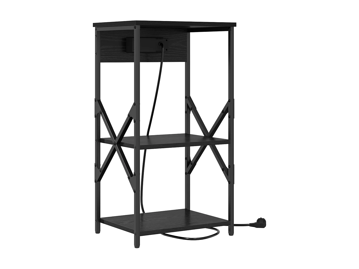 Armoires de chevet 2 pcs Chêne noir 41 x 31 x 76 cm