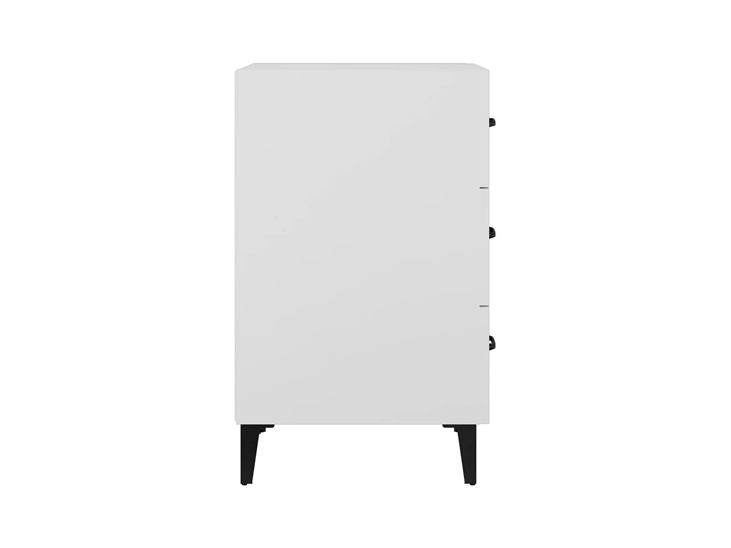 Table de chevet blanc 40x40x66 cm bois d'ingénierie