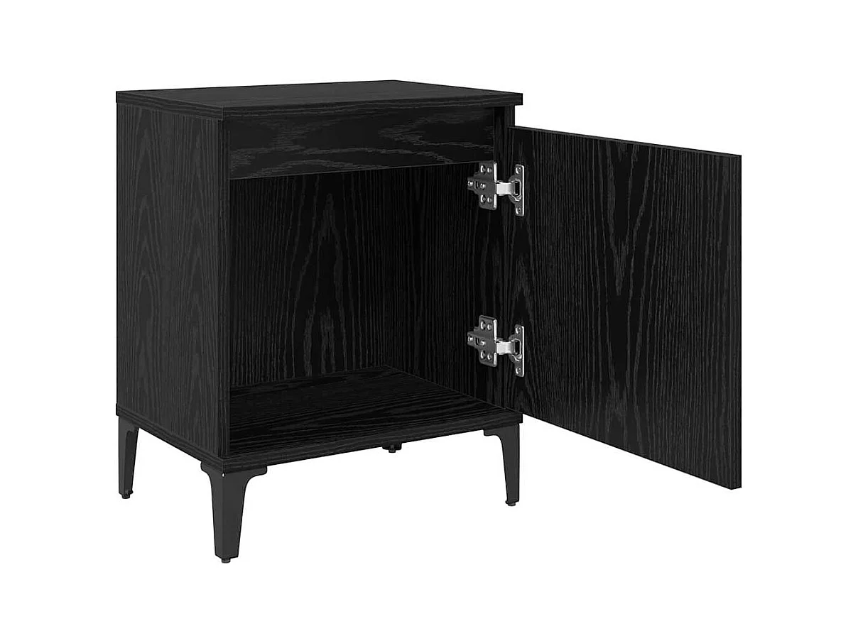 Table de chevet en chêne noir Chêne noir Bois d'ingénierie