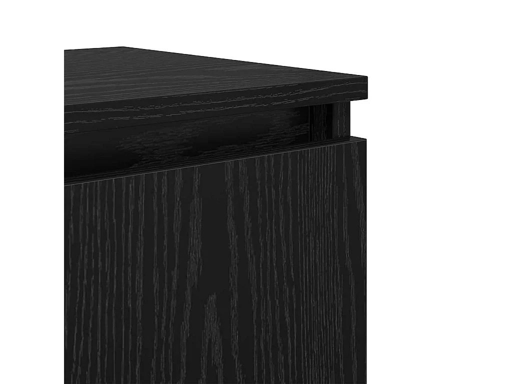 Table de chevet en chêne noir Chêne noir Bois d'ingénierie