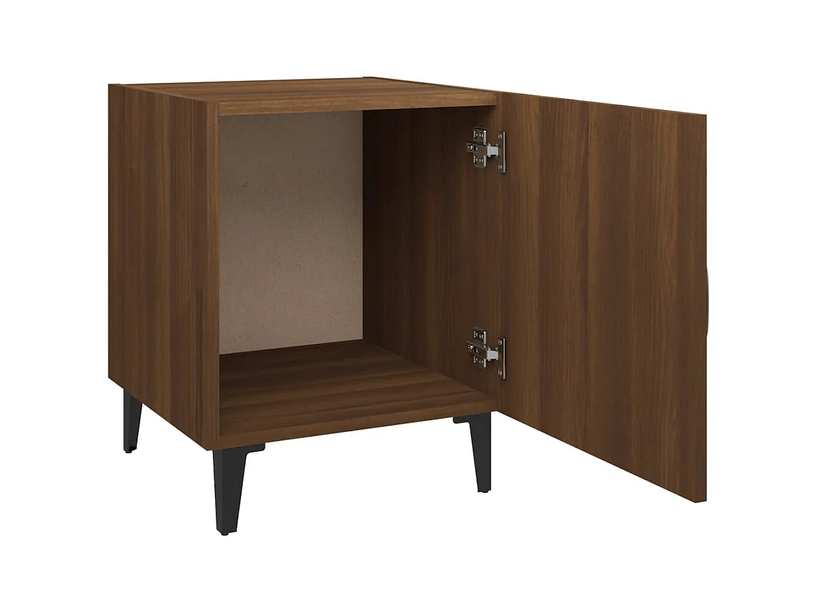 Table de chevet Chêne marron Bois d'ingénierie