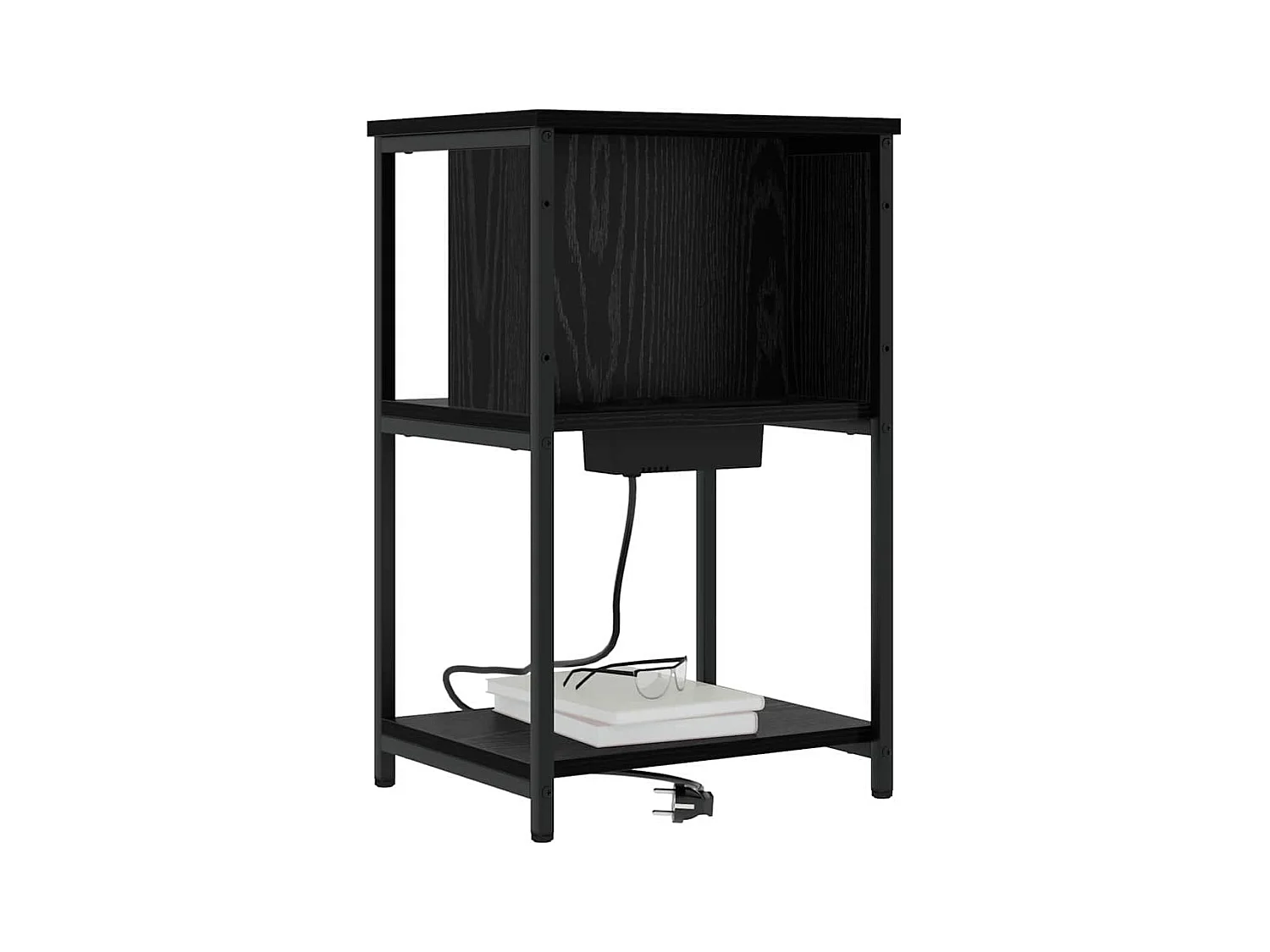 Cabinet de chevet 2 pcs Chêne noir 38 x 31 x 61 cm