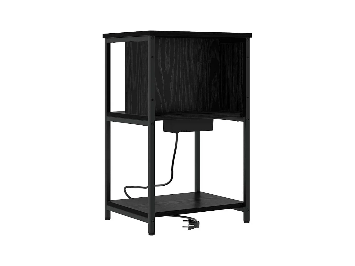 Cabinet de chevet 2 pcs Chêne noir 38 x 31 x 61 cm