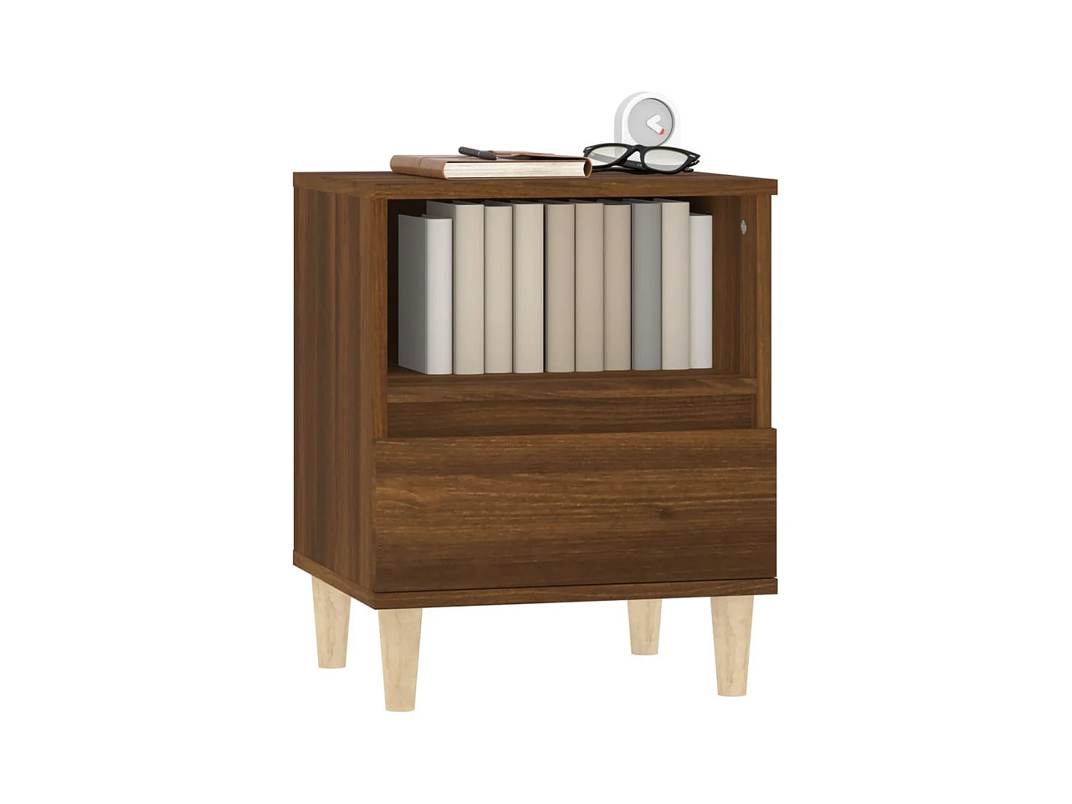 Nachtkastjes 2 stuks Eikenbruin 40x35x50 cm