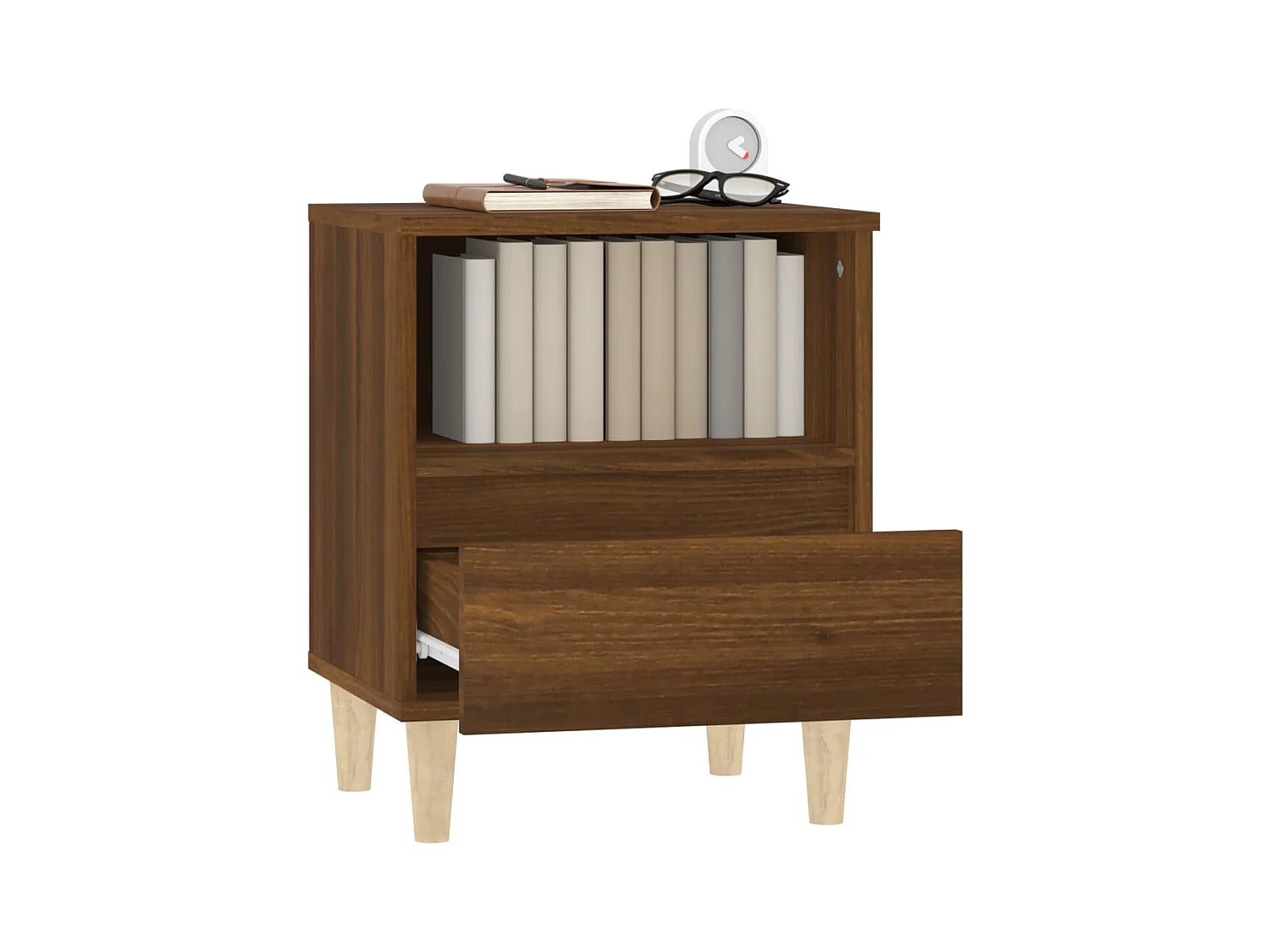 Nachtkastjes 2 stuks Eikenbruin 40x35x50 cm