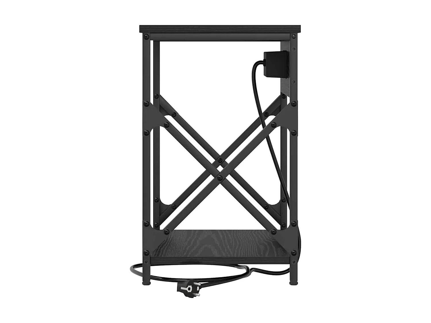 Cabinet de chevet avec tiroir 2 pcs Chêne noir 41 x 31 x 51 cm