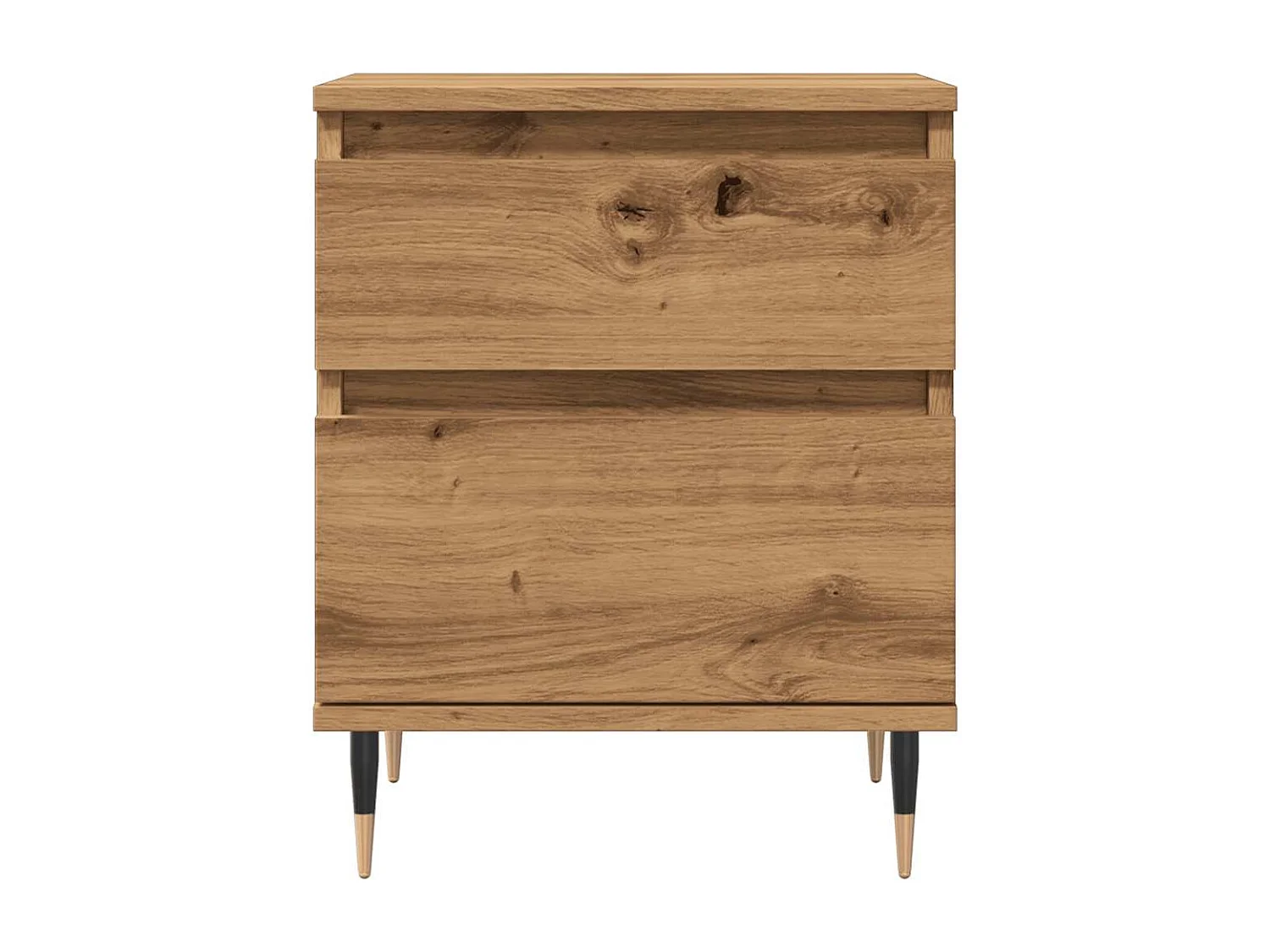 Table de chevet chêne artisanal 40x35x50 cm bois d’ingénierie