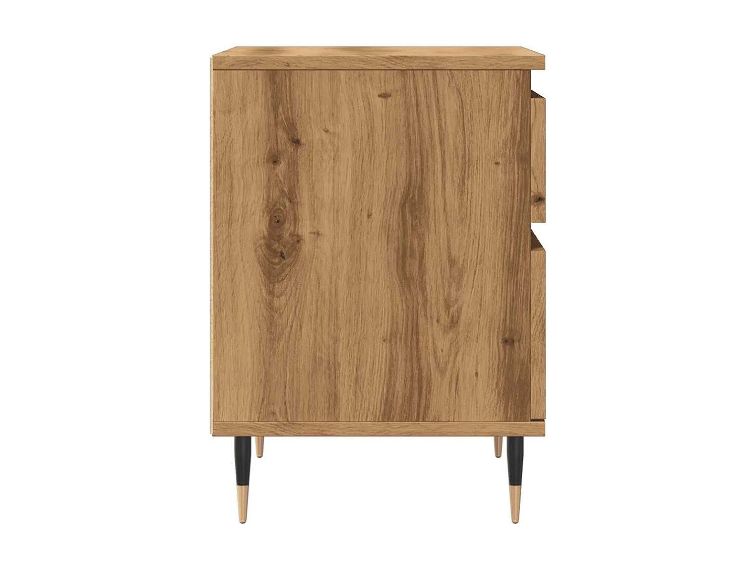 Table de chevet chêne artisanal 40x35x50 cm bois d’ingénierie