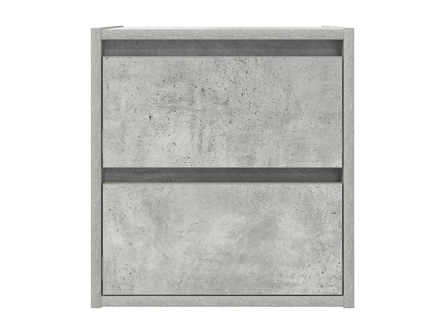 Comodini da parete 2 pz grigio cemento 38x34x40 cm