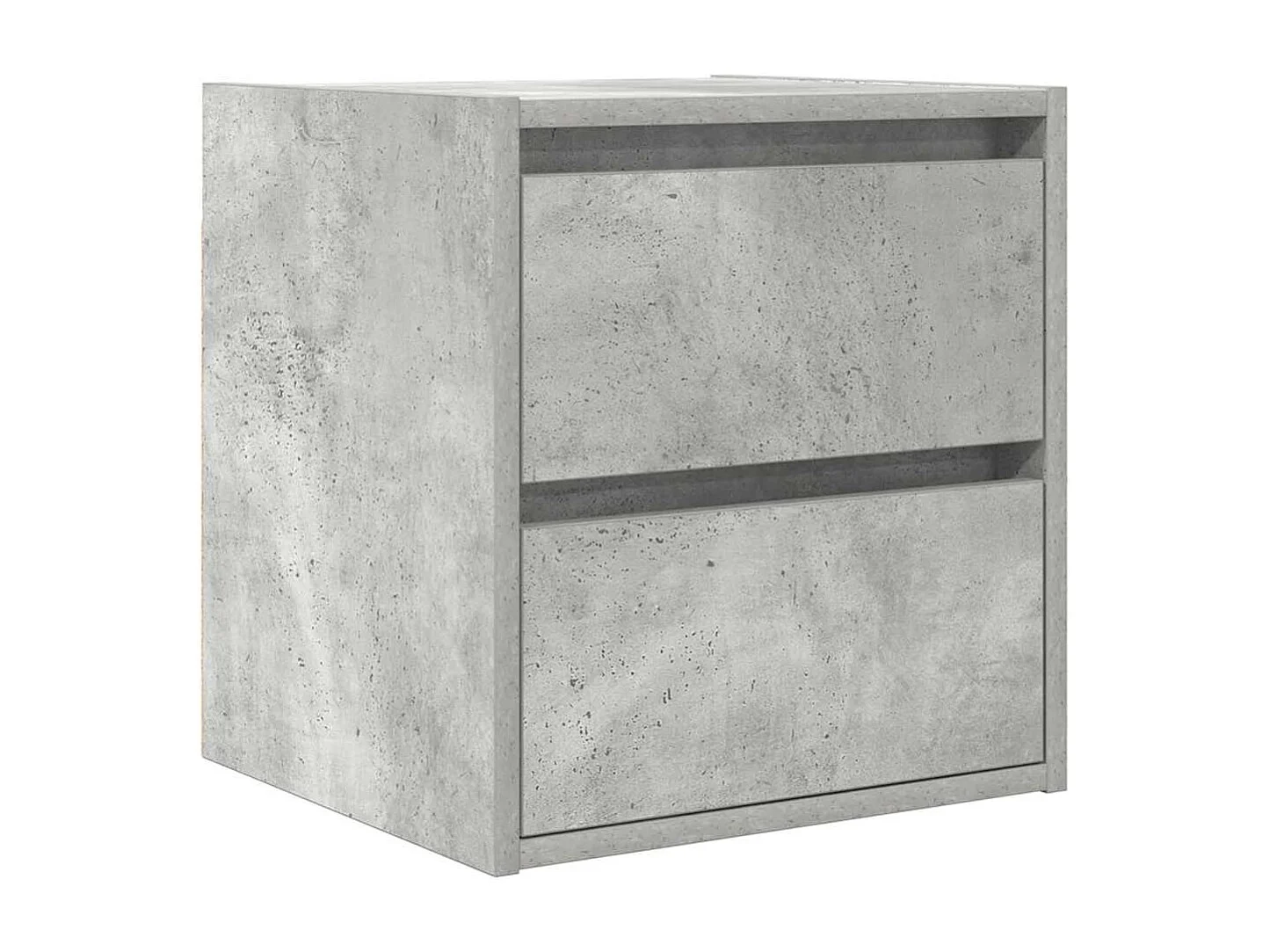 Wandnachtkastjes 2 stuks betongrijs 38x34x40 cm