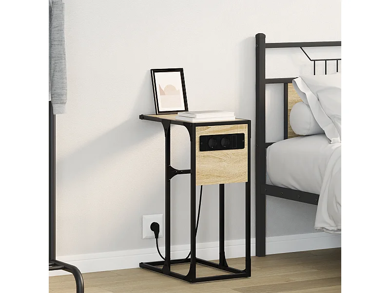 Table de chevet Chêne sonoma 41.5 x 26 x 60.5 cm