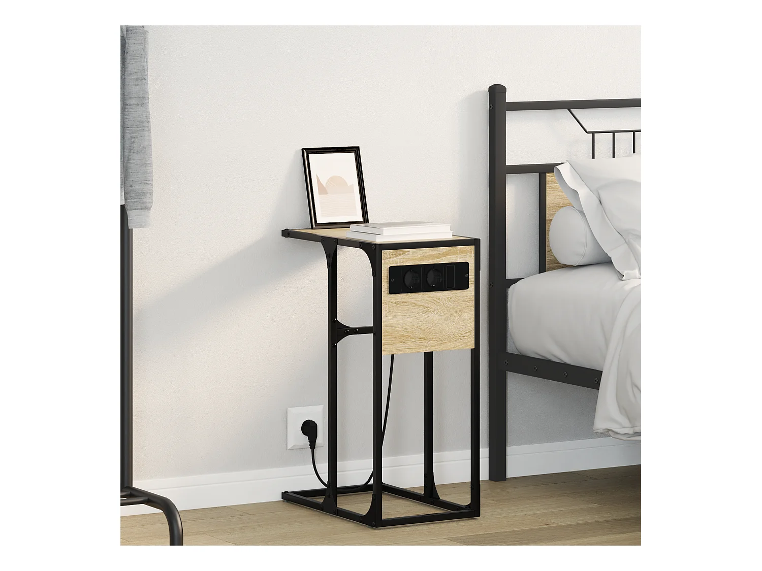 Table de chevet Chêne sonoma 41.5 x 26 x 60.5 cm