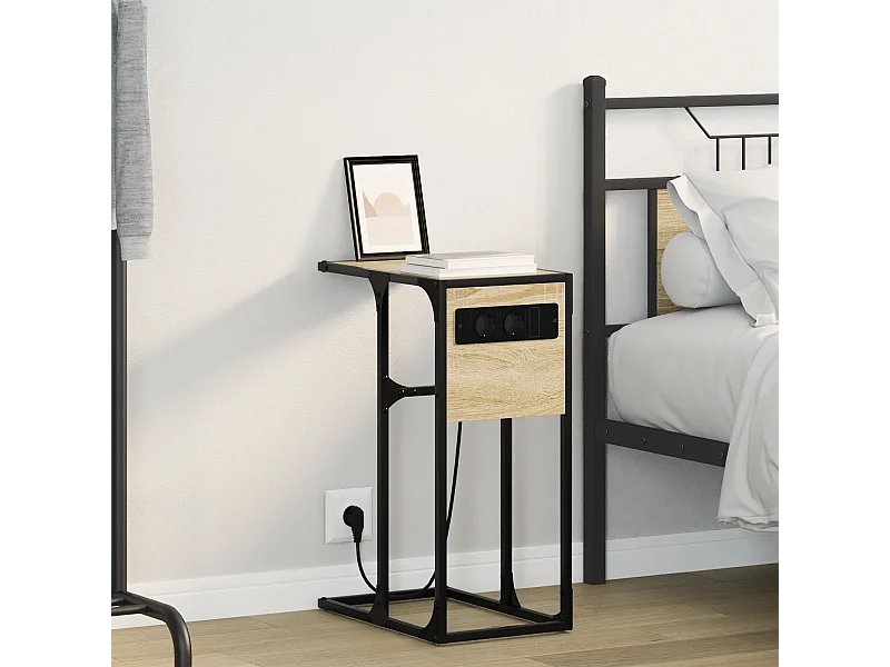 Table de chevet Chêne sonoma 41.5 x 26 x 60.5 cm