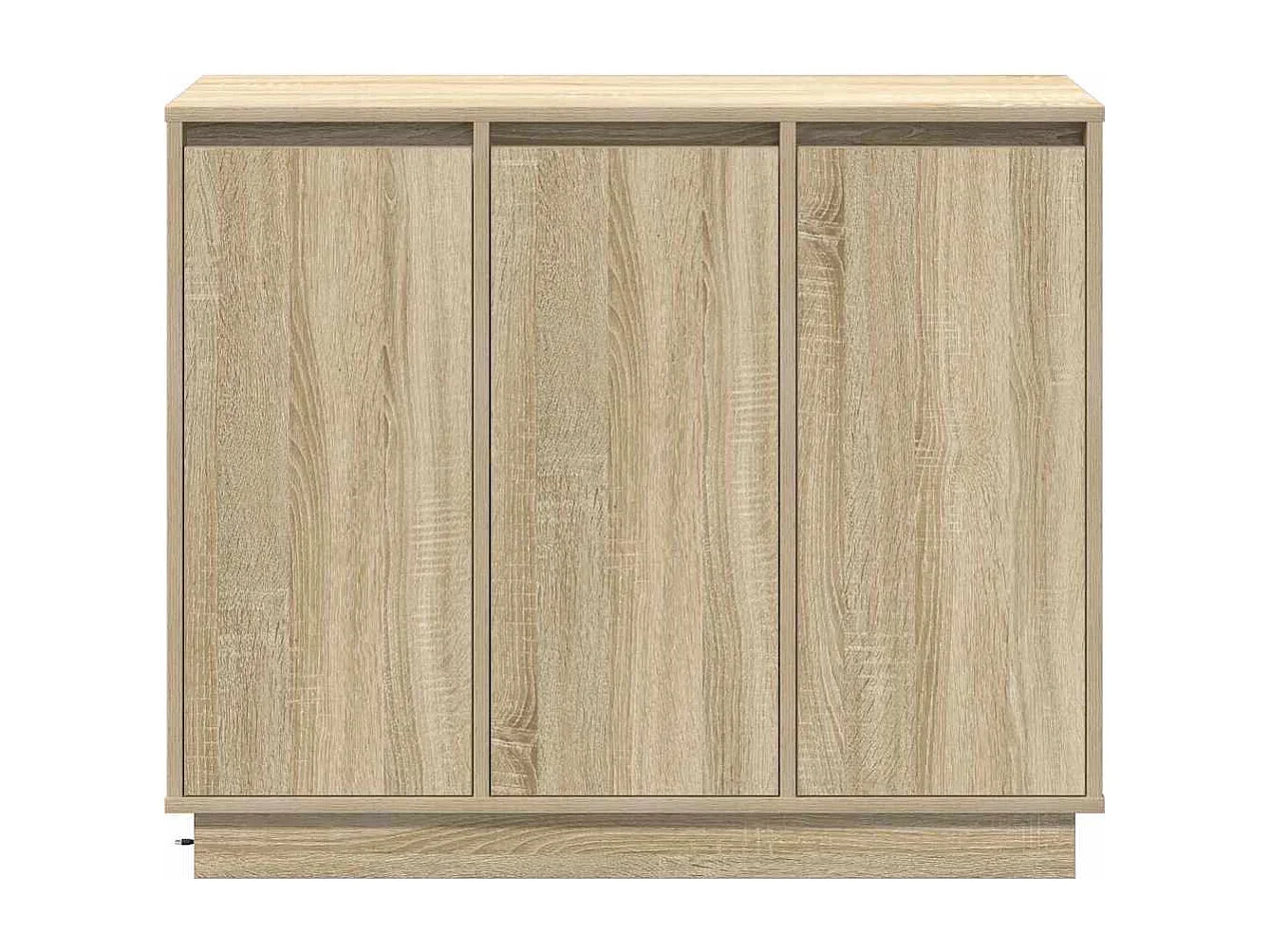 Sonoma Eiken LED Sideboard 90x32x75 cm in bewerkt hout