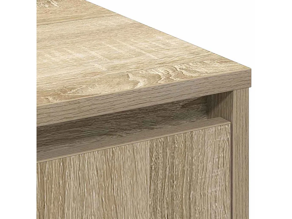 Sonoma Eiken LED Sideboard 90x32x75 cm in bewerkt hout