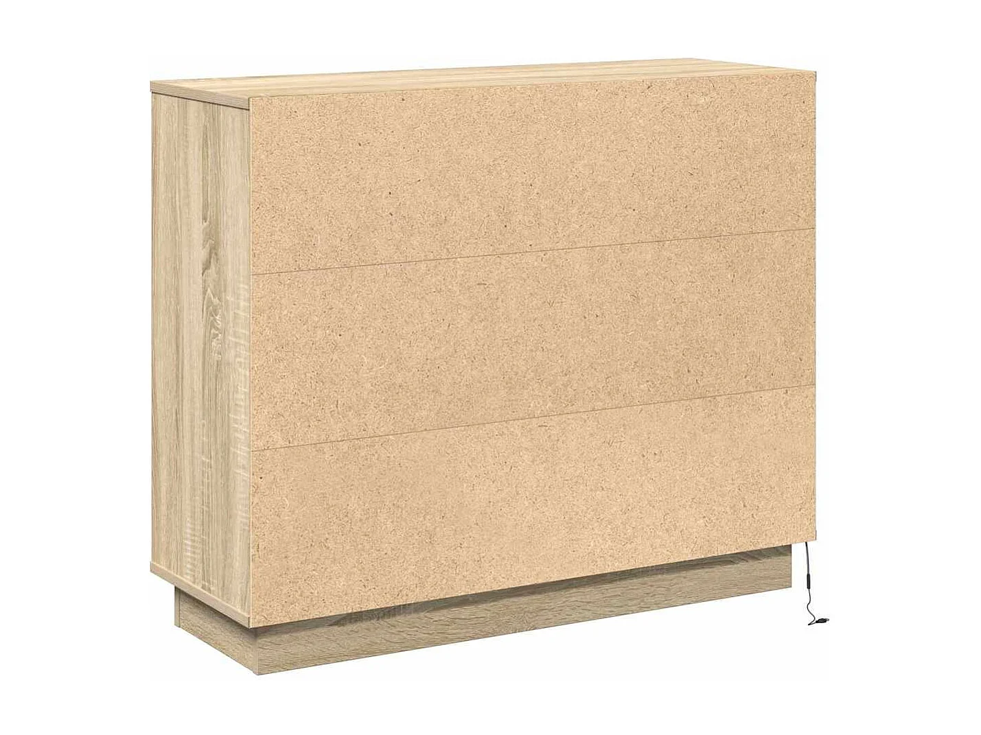 Credenza LED in rovere Sonoma 90x32x75 cm in legno ingegnerizzato