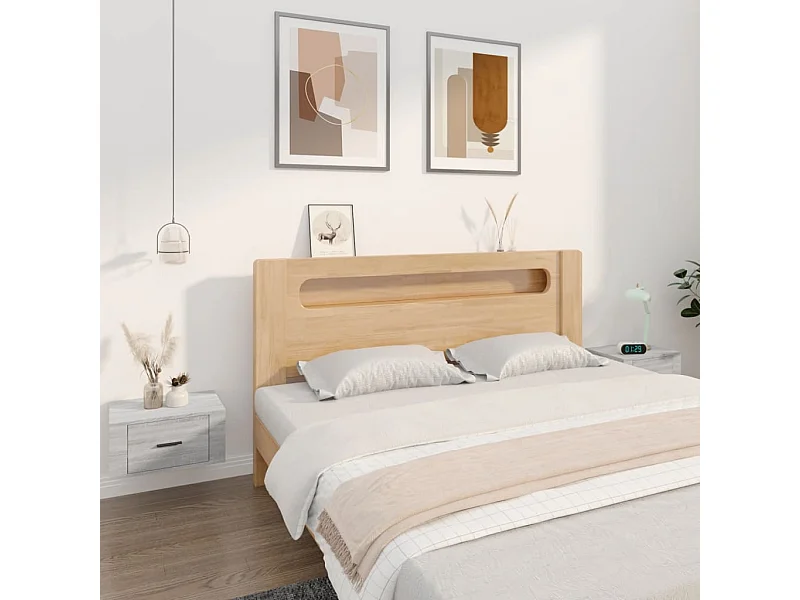 Tables de chevet murales 2 pcs Sonoma gris 50x36x25 cm