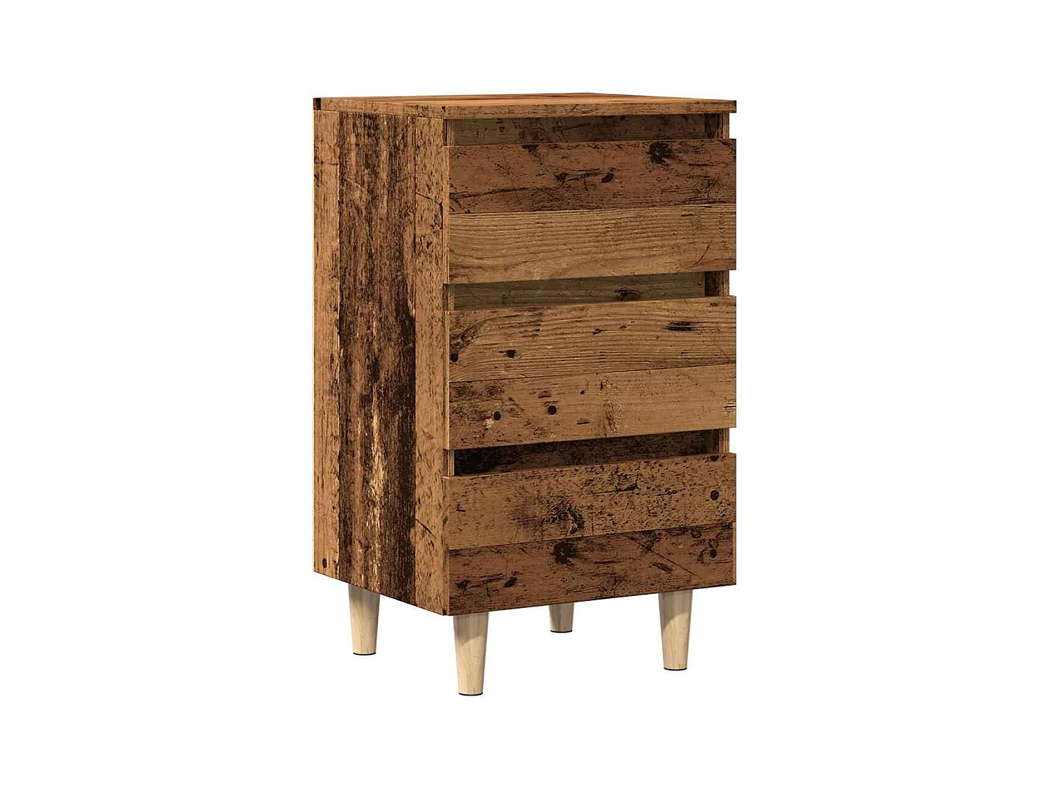 Comodino in legno vecchio 40x35x69 cm in legno ingegnerizzato