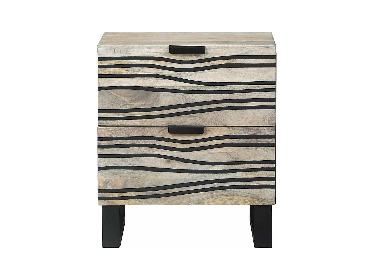 Tables de chevet avec tiroir 2 pcs Noyer 40 x 33.5 x 46 cm