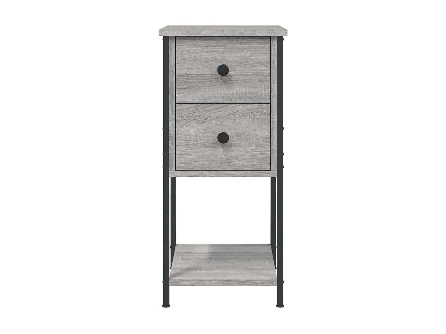 Comodini 2 pezzi grigio sonoma 32x42x70cm in legno ingegnerizzato