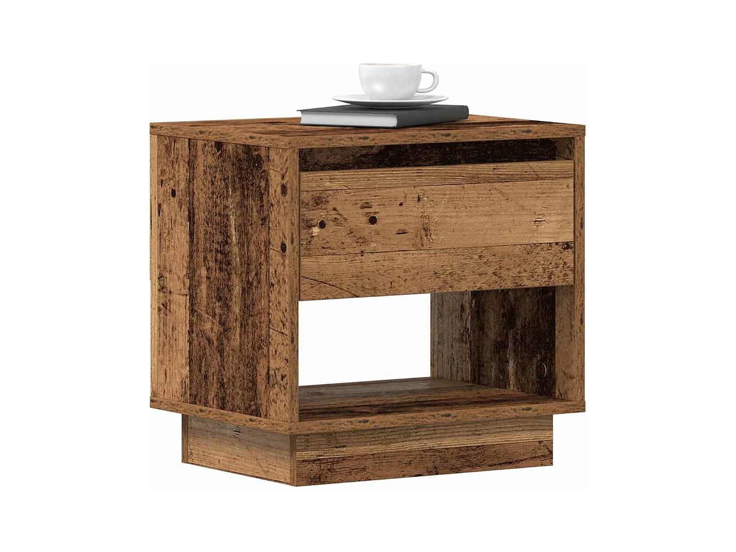 Table de chevet 2 pcs Bois ancien 45x34x45 cm Bois reconstitué