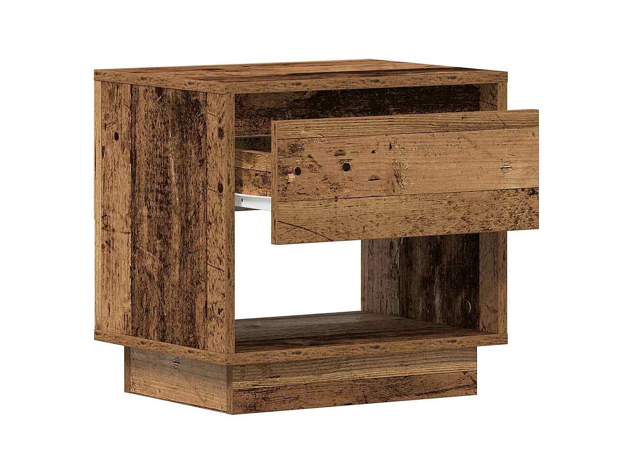 Table de chevet 2 pcs Bois ancien 45x34x45 cm Bois reconstitué